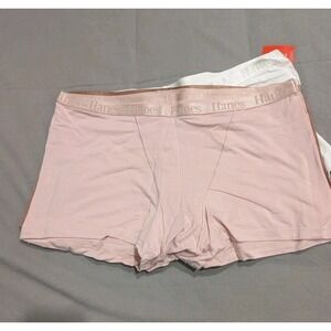 Hanes Originals Women's XL Bamboo Boxer Briefs 5 Pack Comfort Assorted NIP